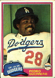 1981 Topps Baseball Cards      651     Pedro Guerrero